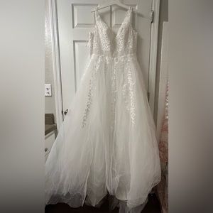 Formal White Ball Gown.  Never altered!